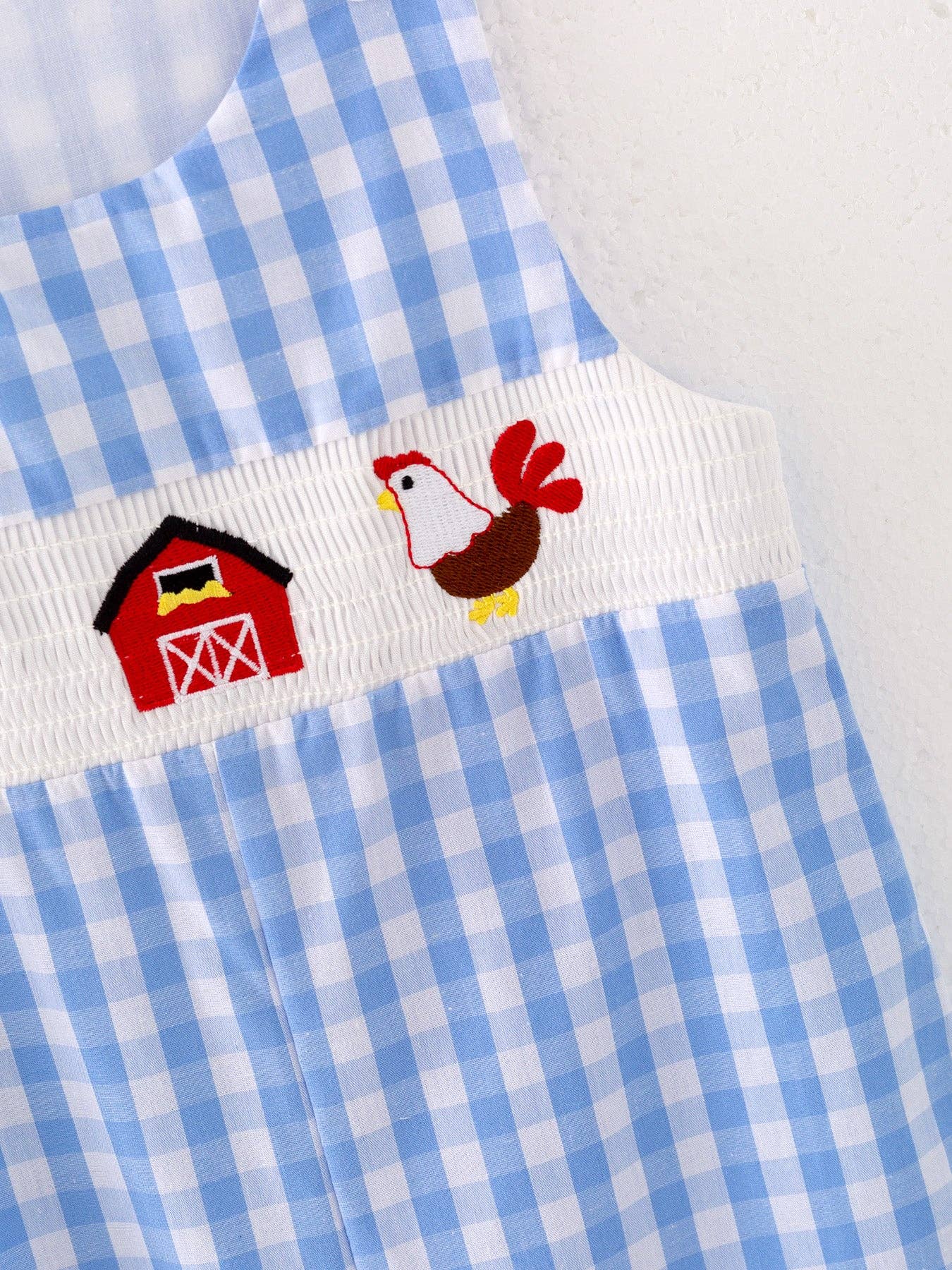 Chicken Smocked Romper