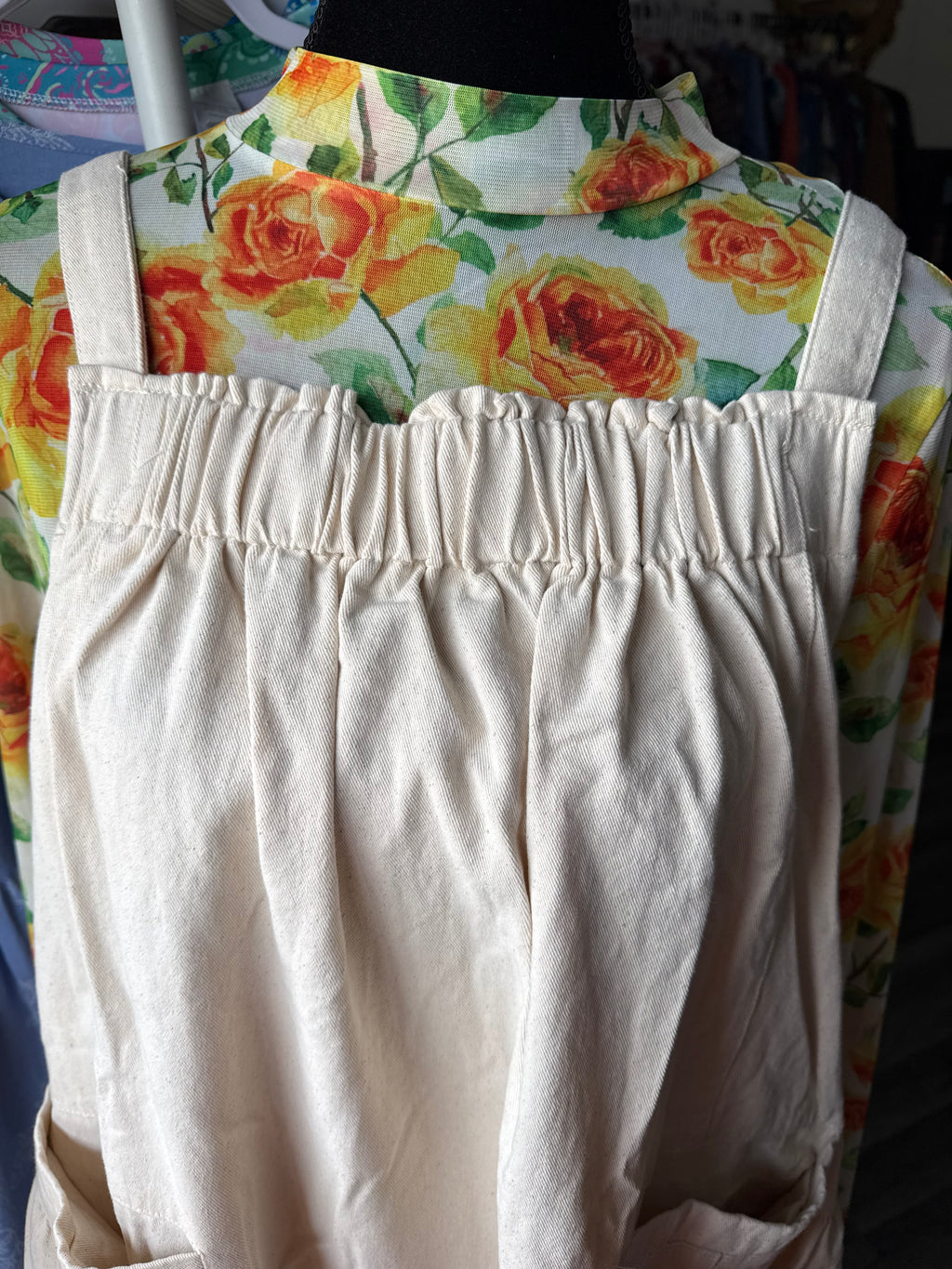 Oatmeal Overall Dress