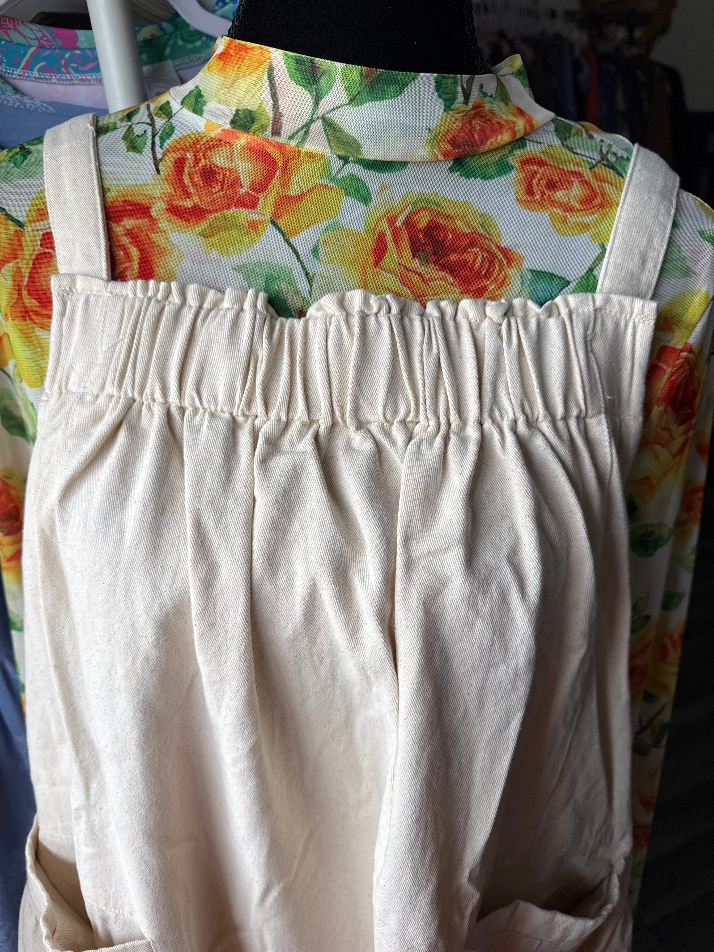 Oatmeal Overall Dress