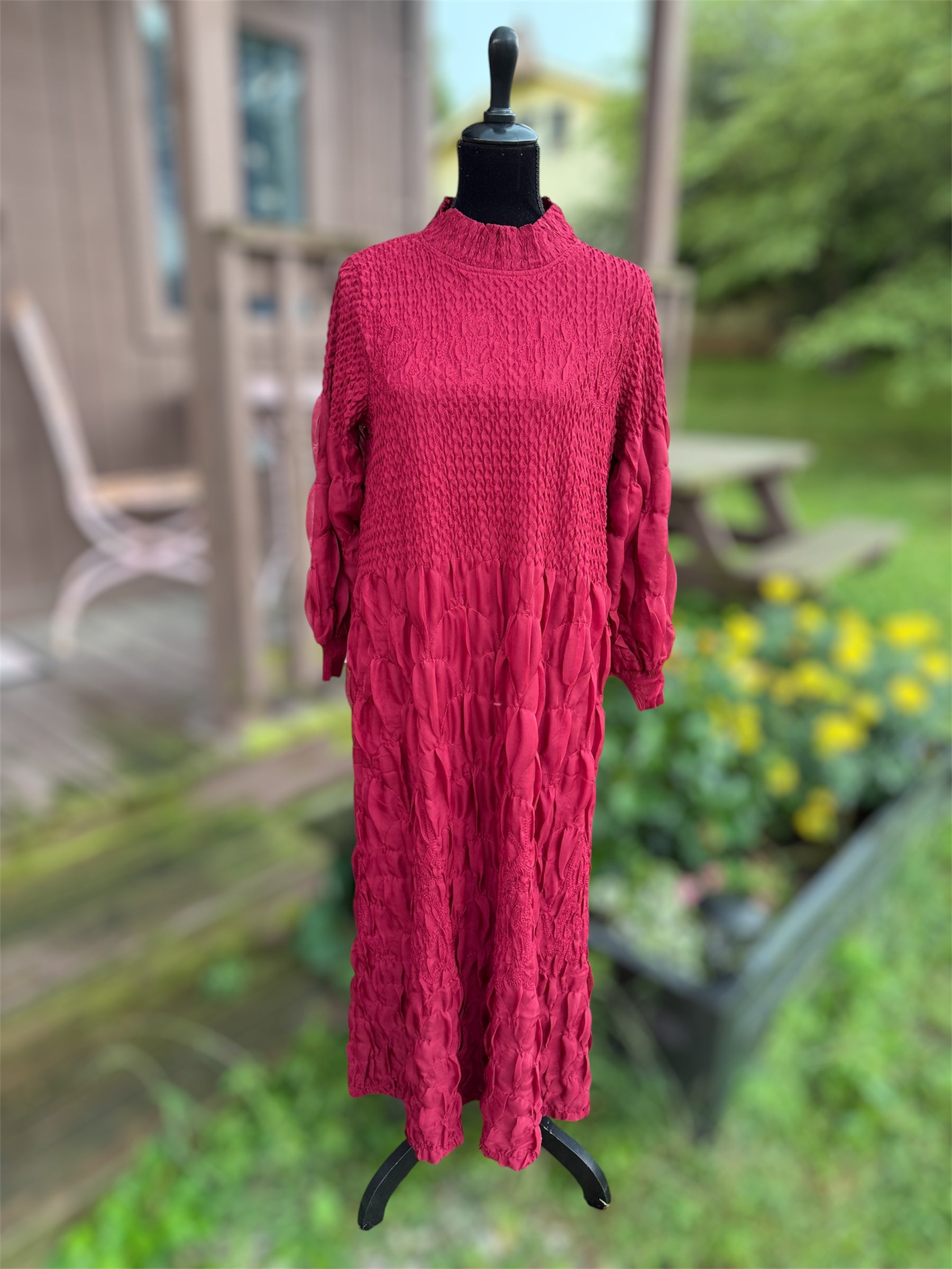 Mystical Nights Dress - Wine Red
