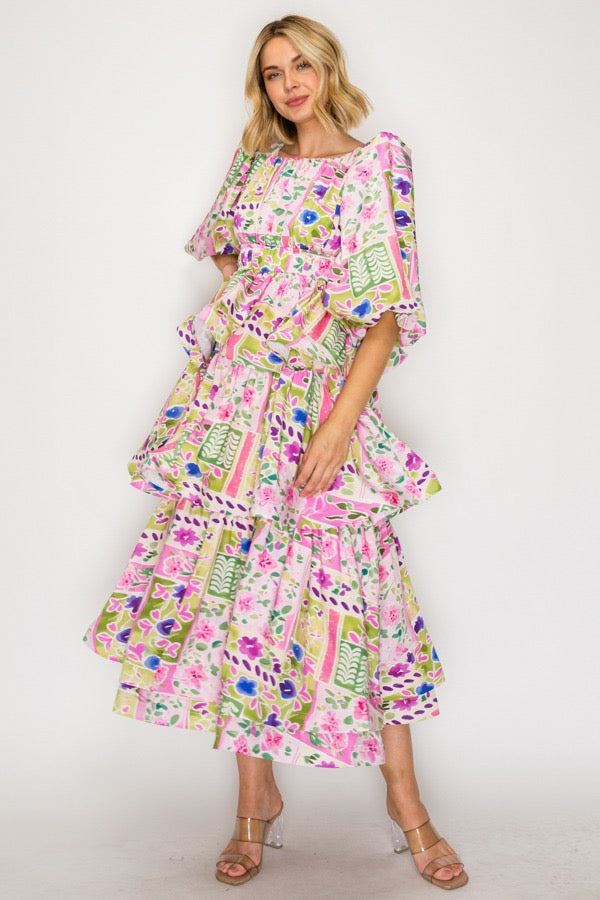 Spring Floral Faith Dress