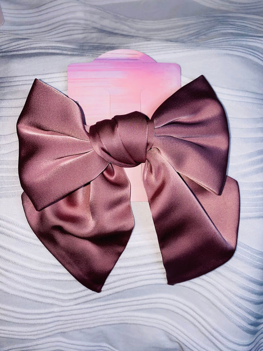 Medium Satin Hair Bow Clip