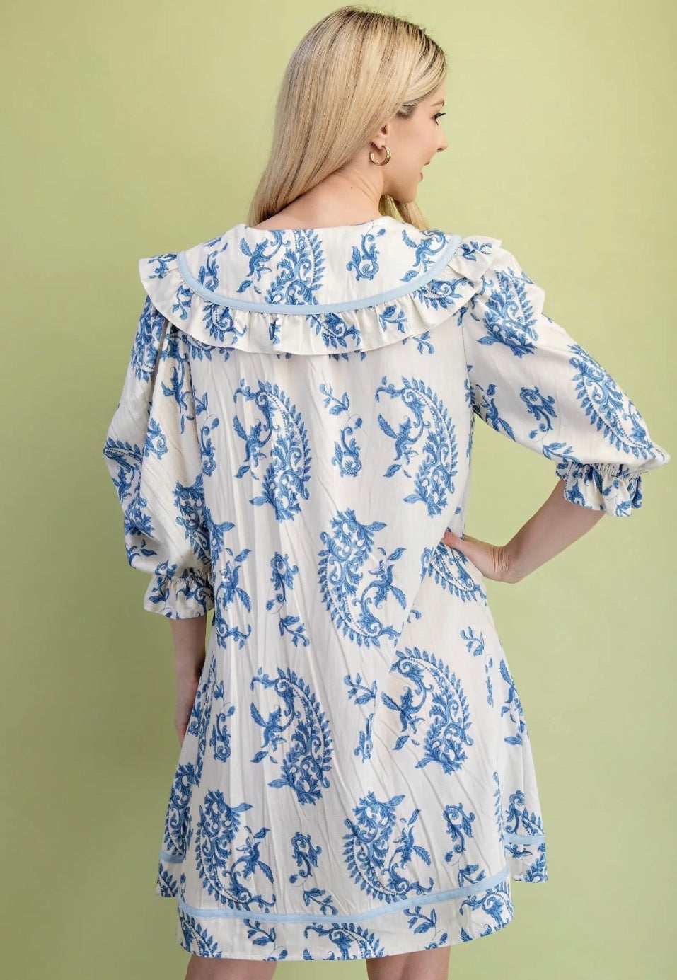 LT Blue Paisley Tunic
