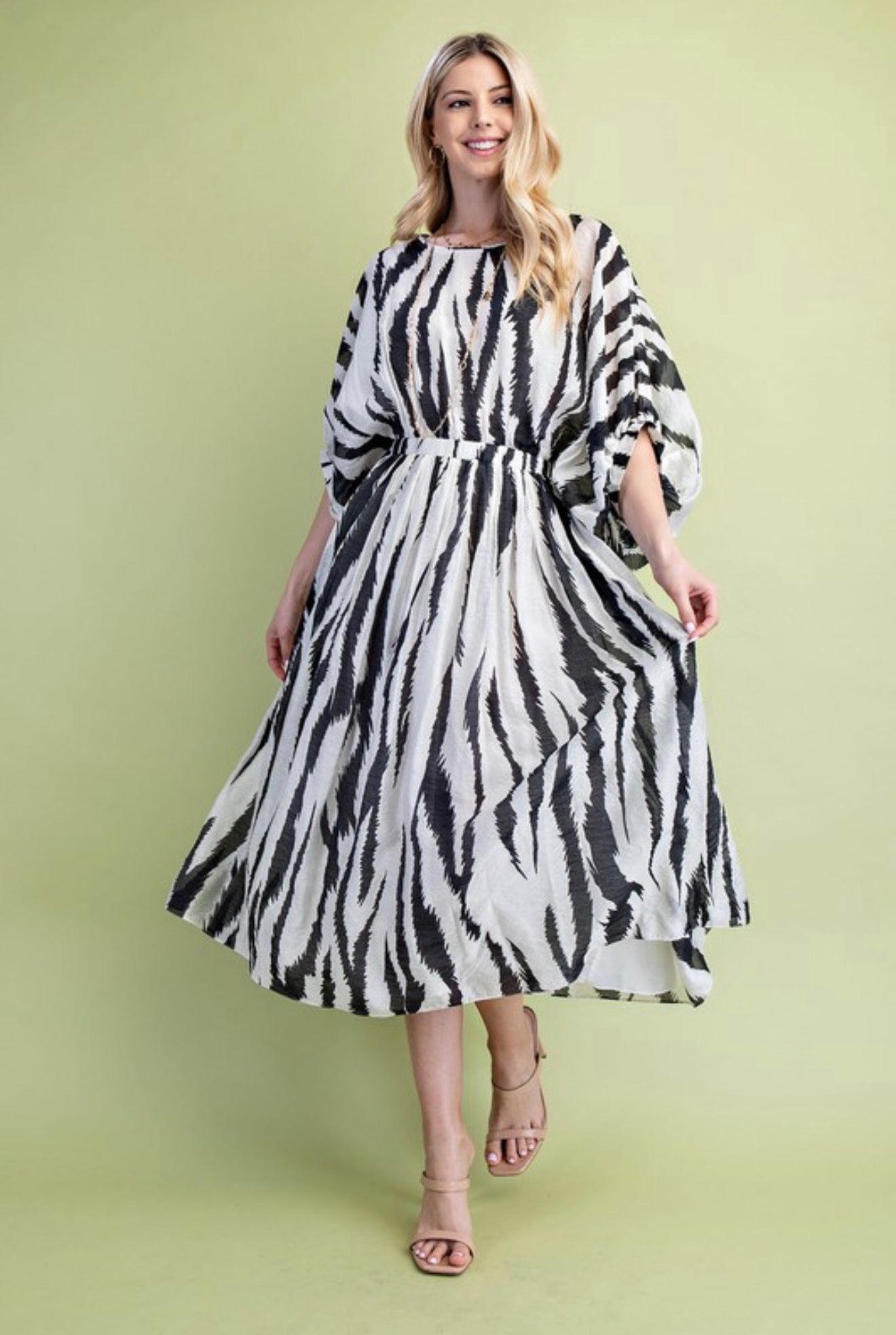 Zebra Midi Dress
