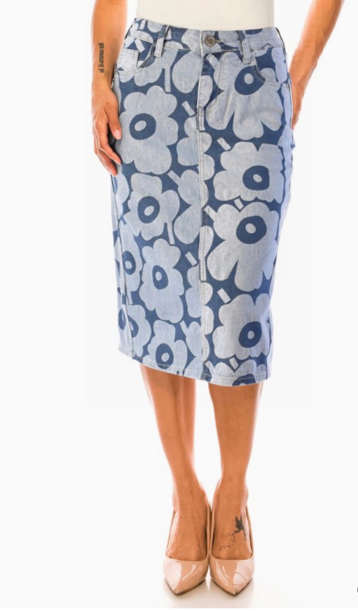 Orchid Stonewash Skirt