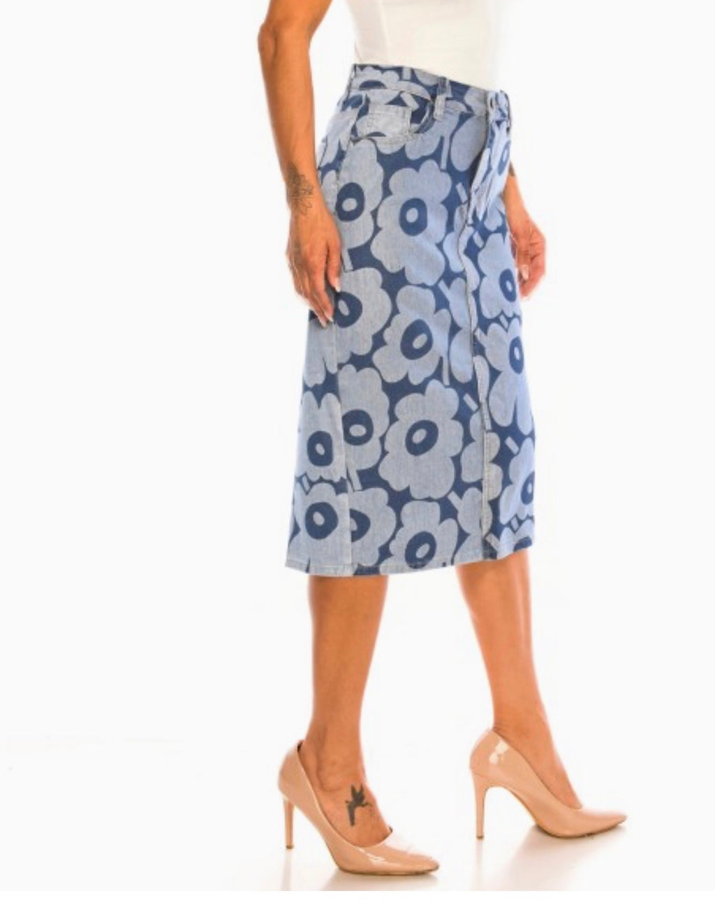 Orchid Stonewash Skirt
