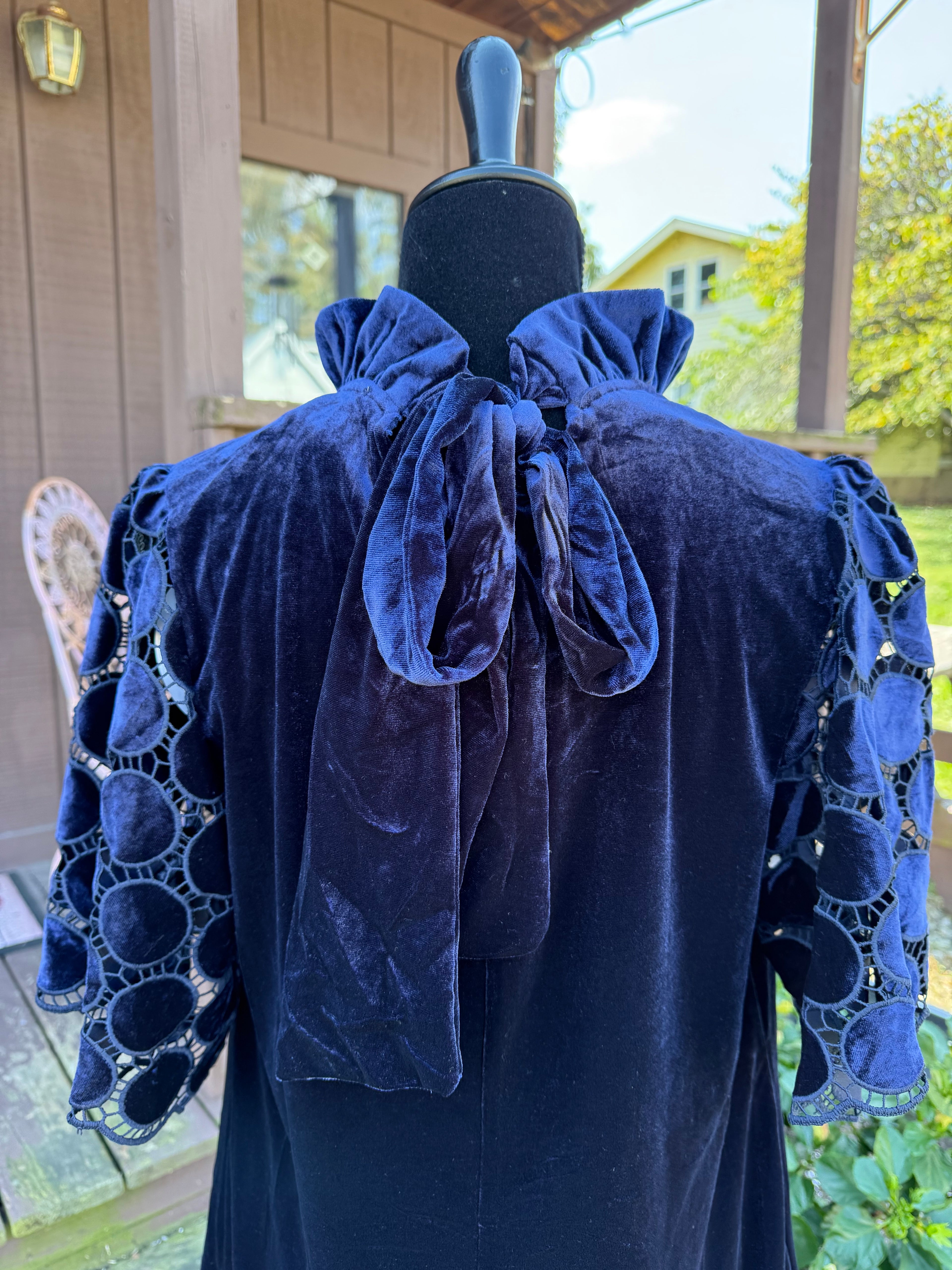 Navy Jane Velvet Tunic