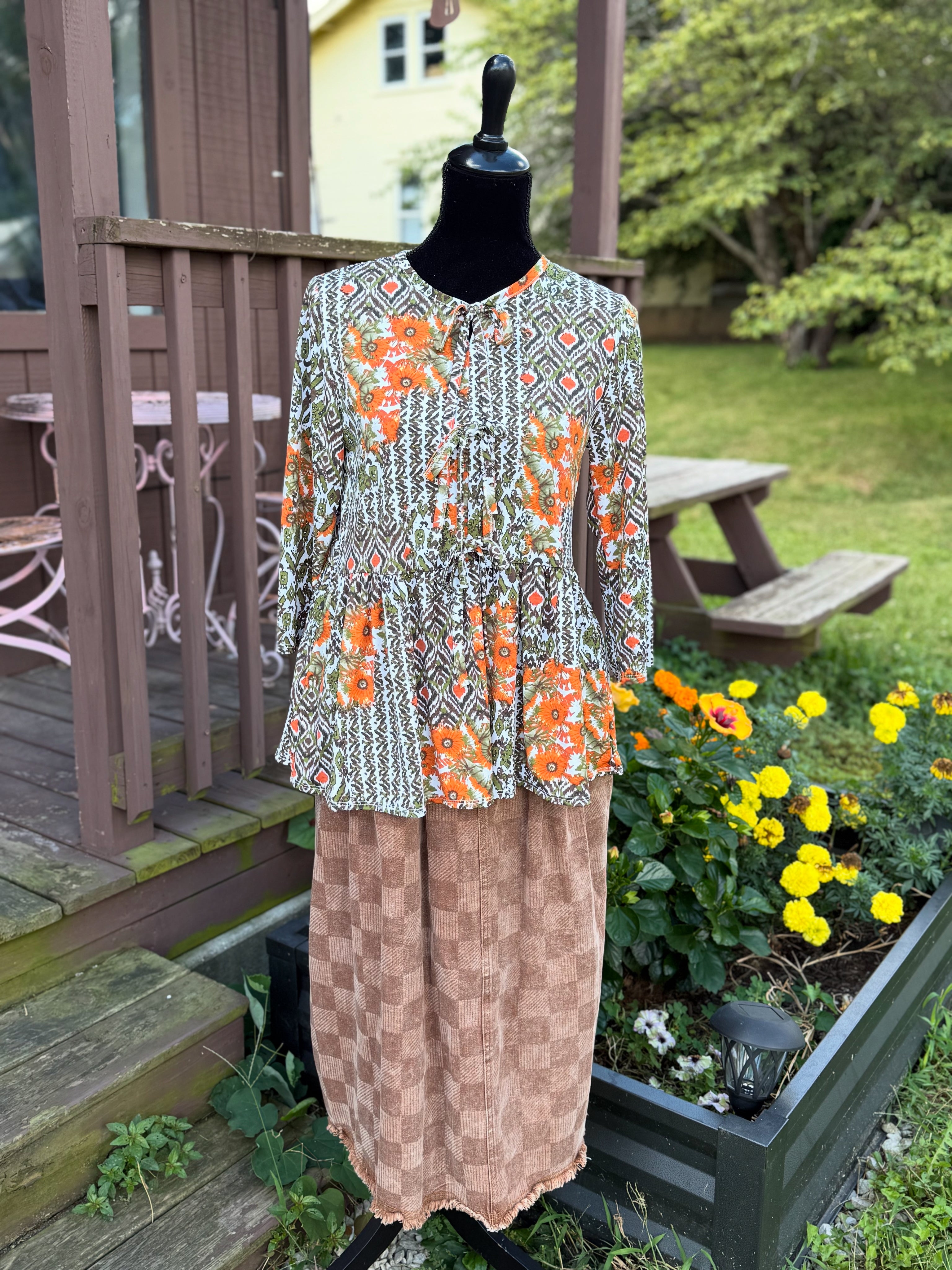 Autumn Daisy Top