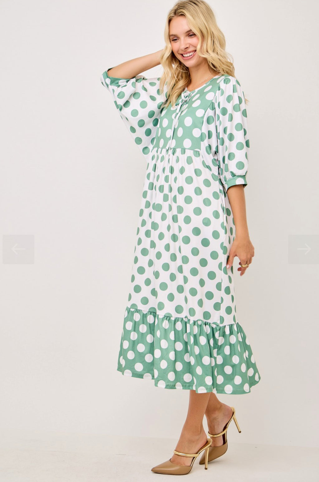 Maddie Sage Dot Dress