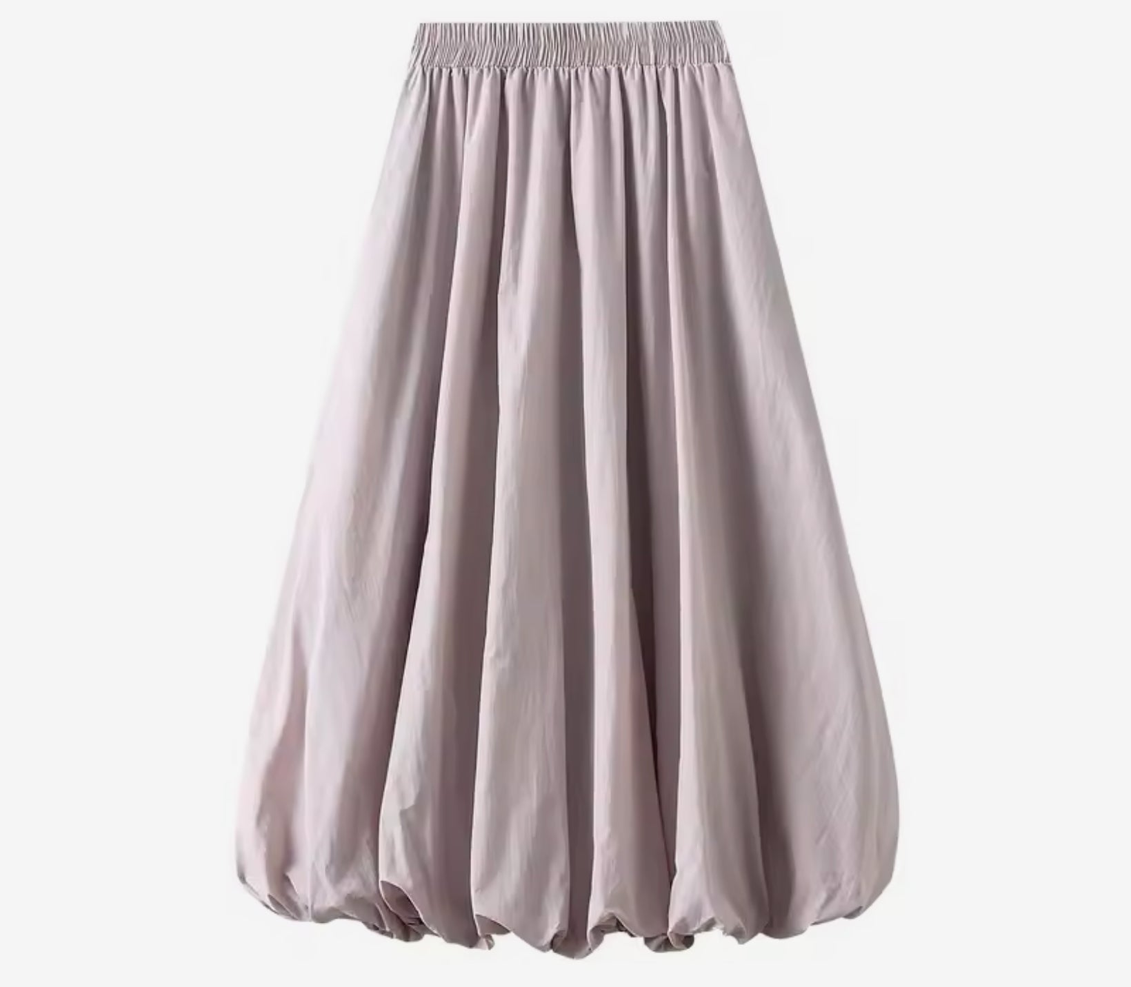 Solid Color Bubble A-Line Skirt