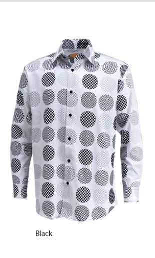 RLewis White With Black Polkadot