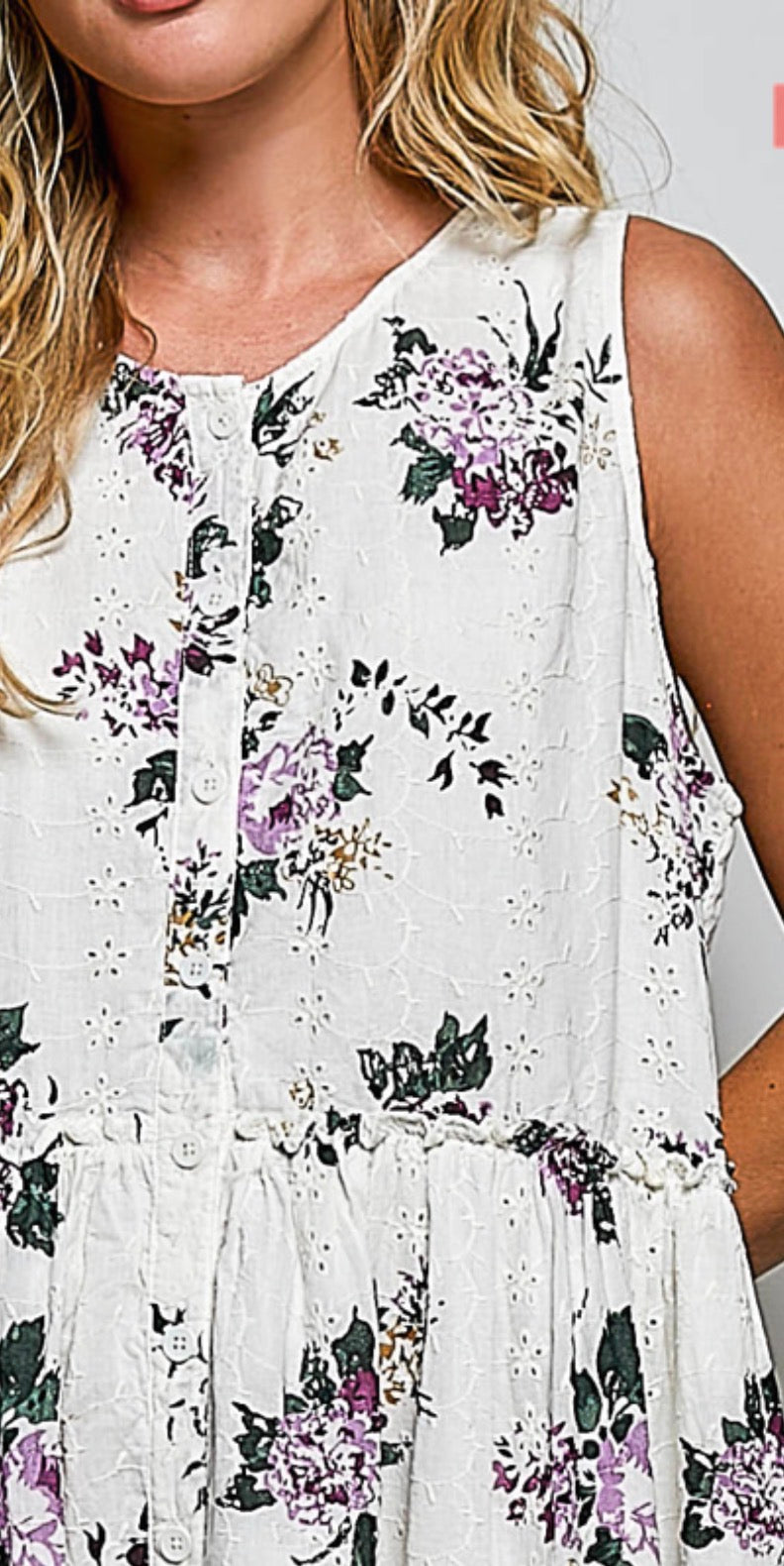 Pol Eyelet Dress
