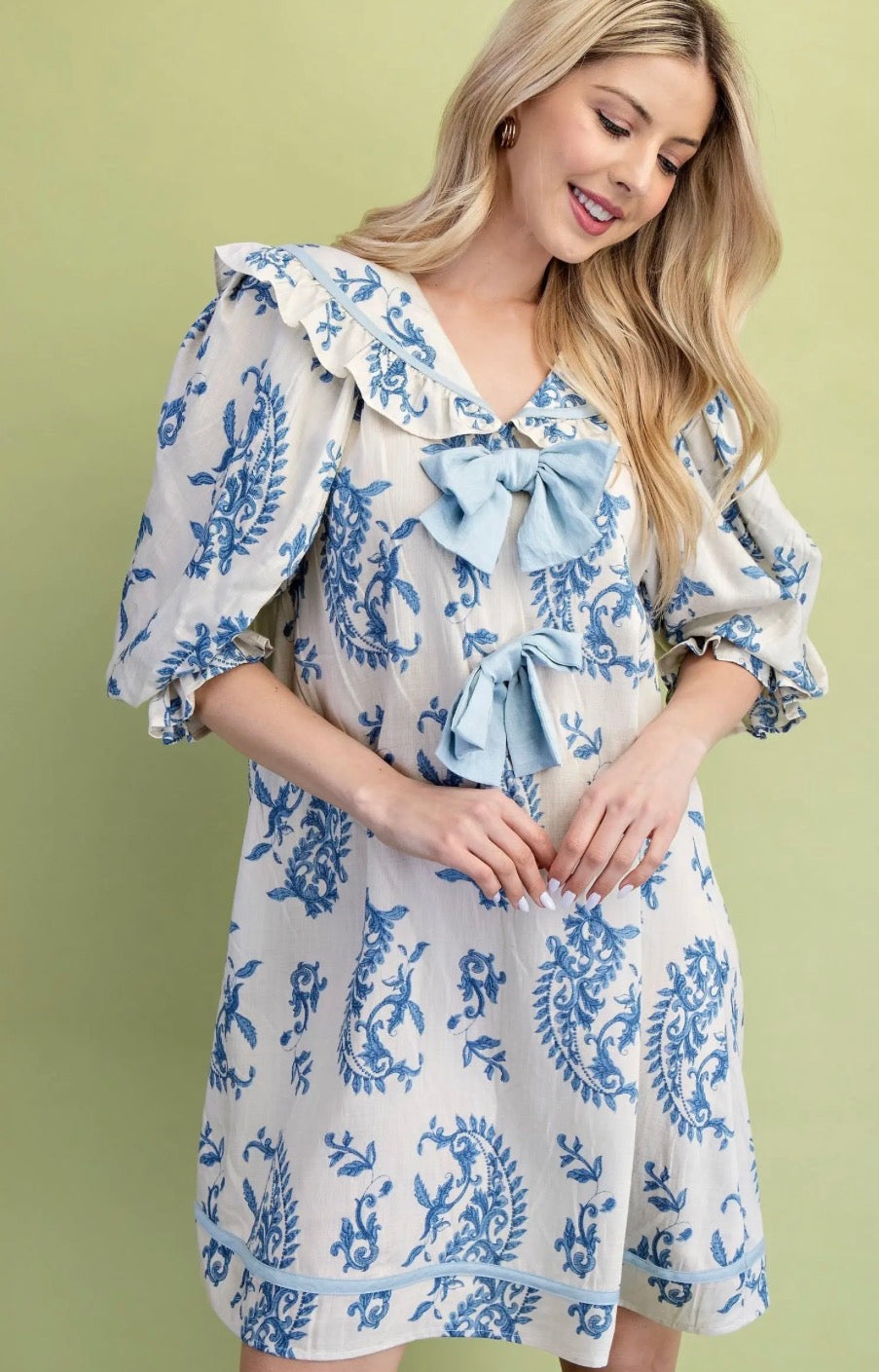 LT Blue Paisley Tunic