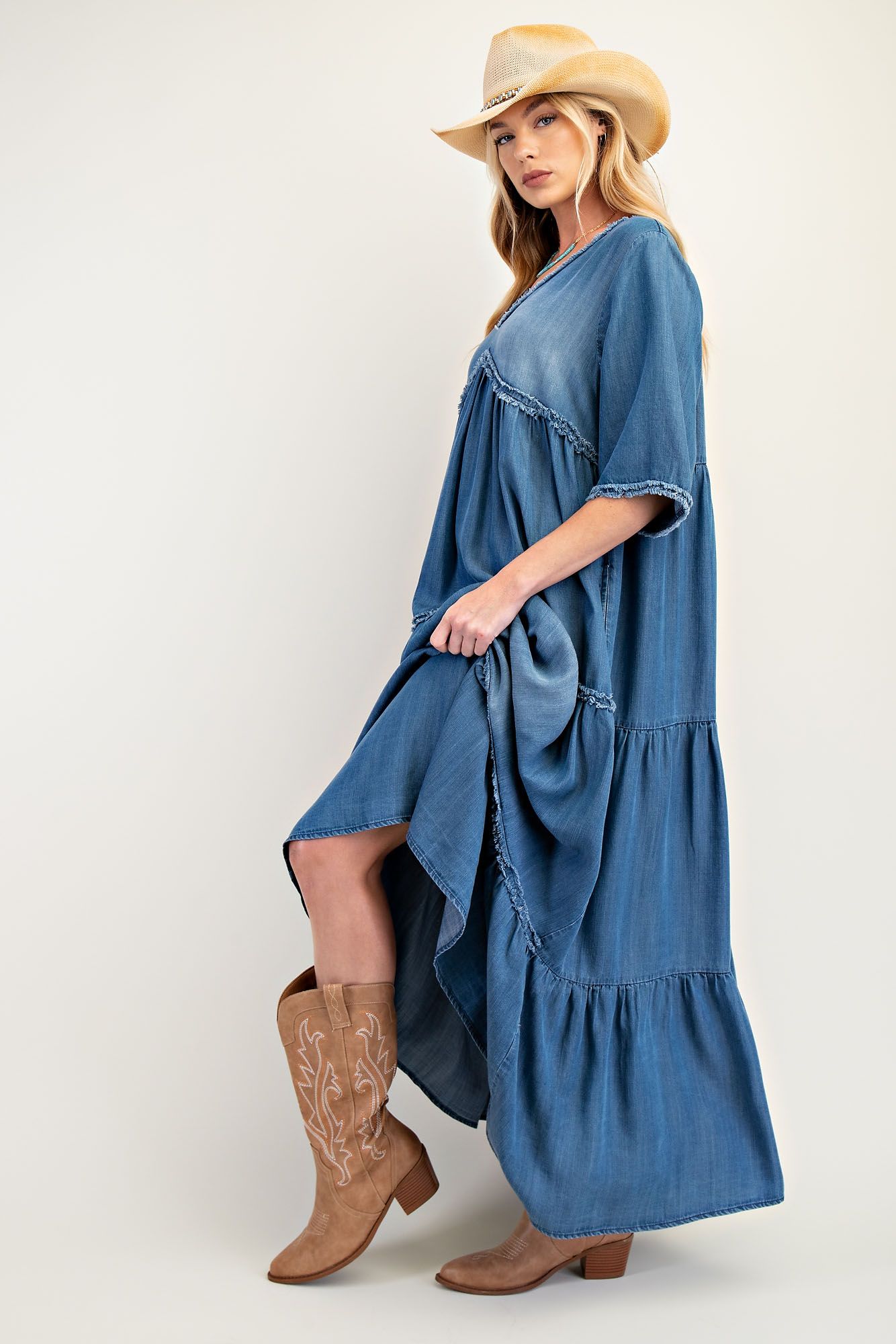 Della Denim Dress
