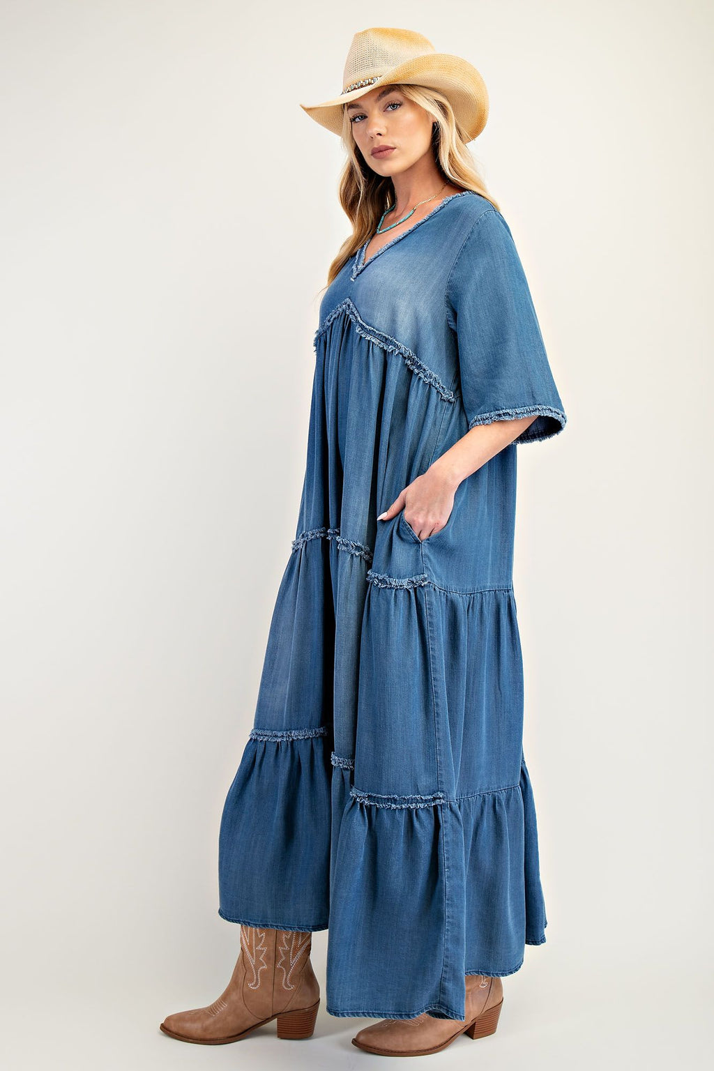 Della Denim Dress