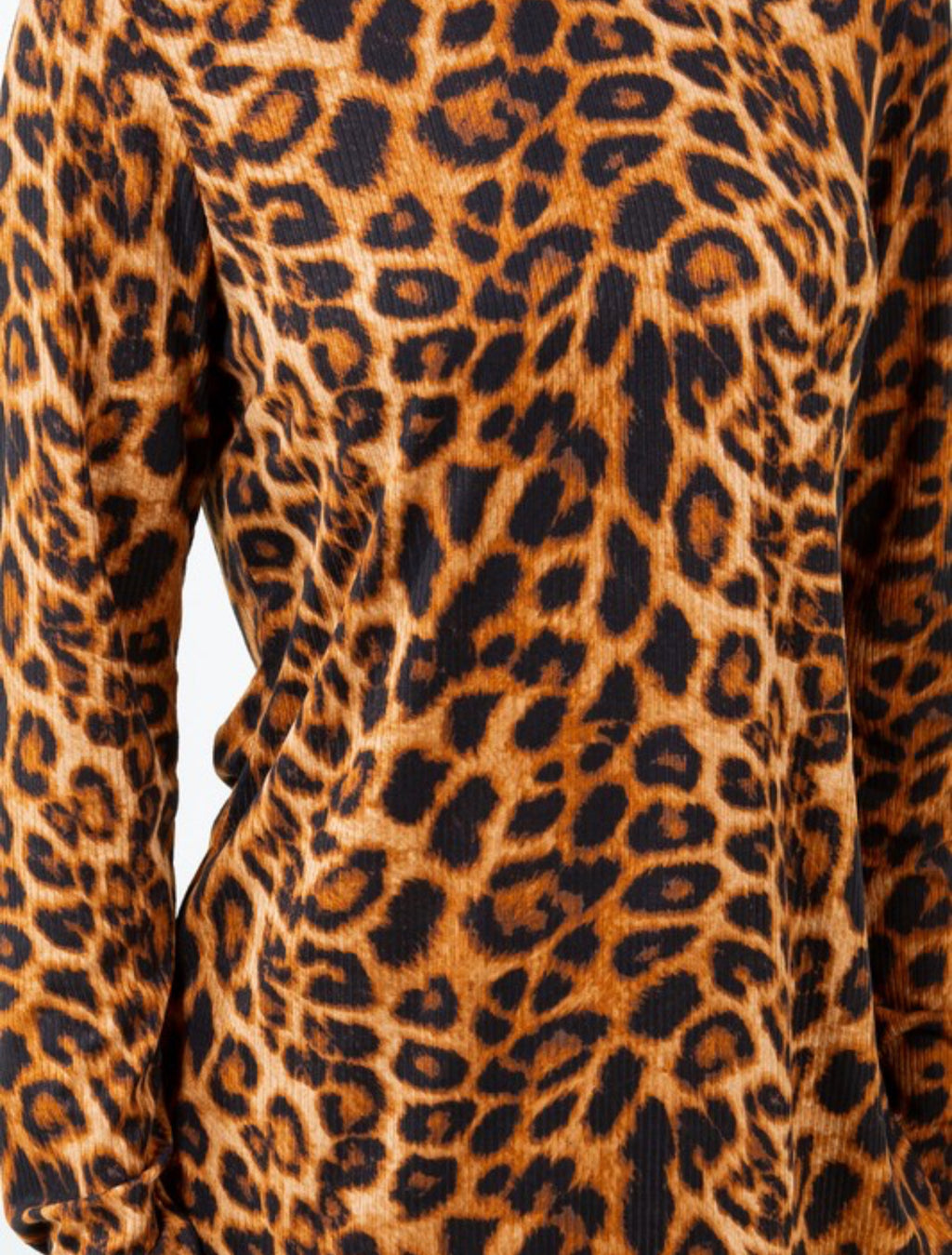 Leopard Mock Neck Layering shirt