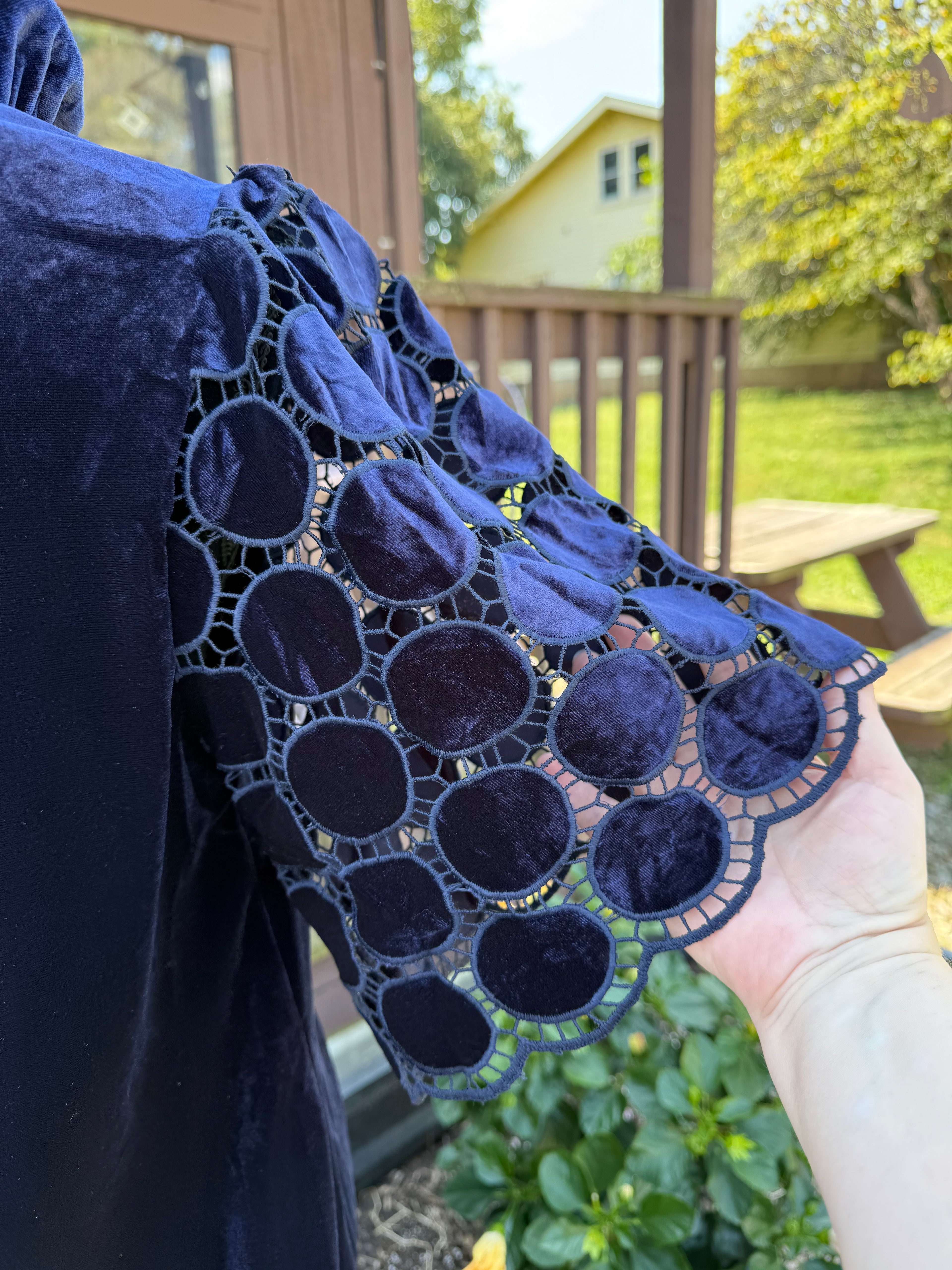 Navy Jane Velvet Tunic