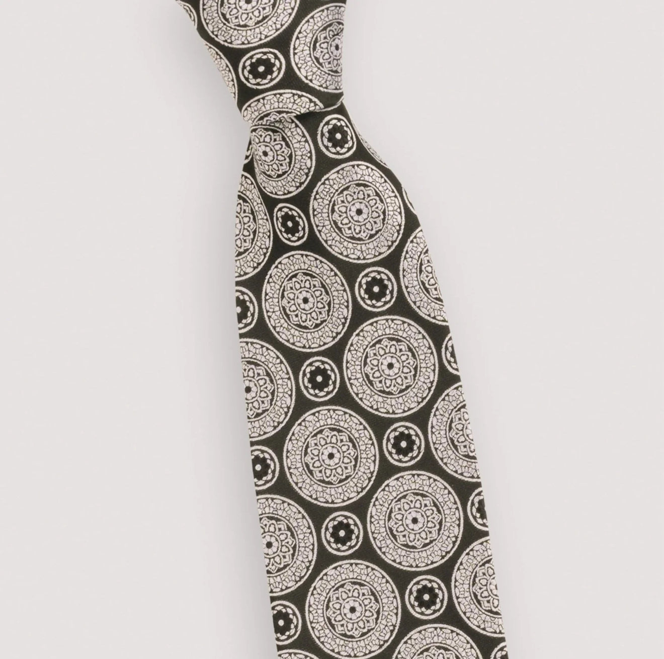 Mandala Tie & Hanky -Black