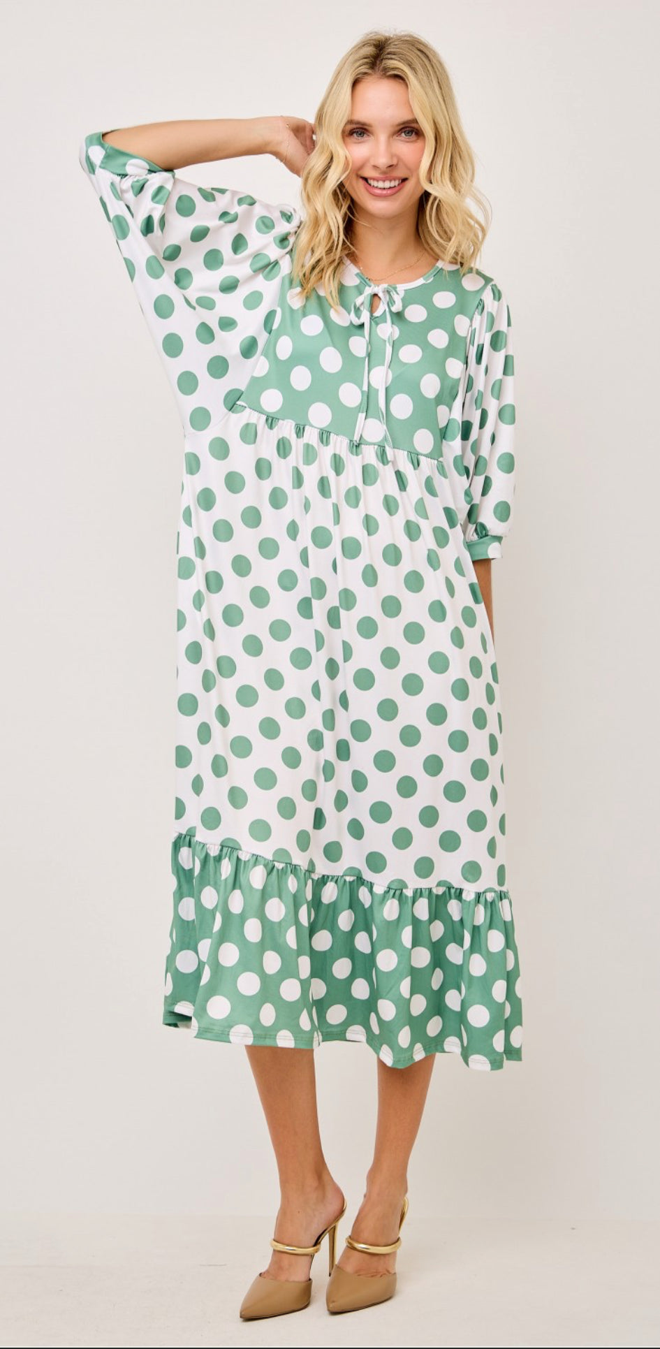 Maddie Sage Dot Dress