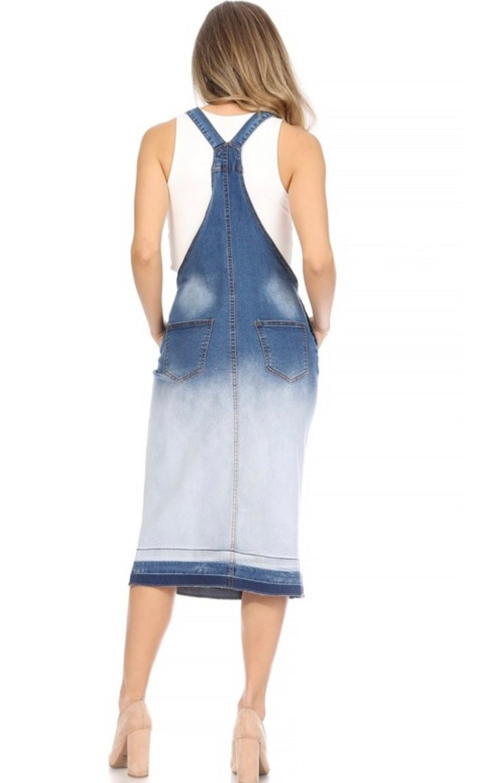 Denim Bib-overall Skirt