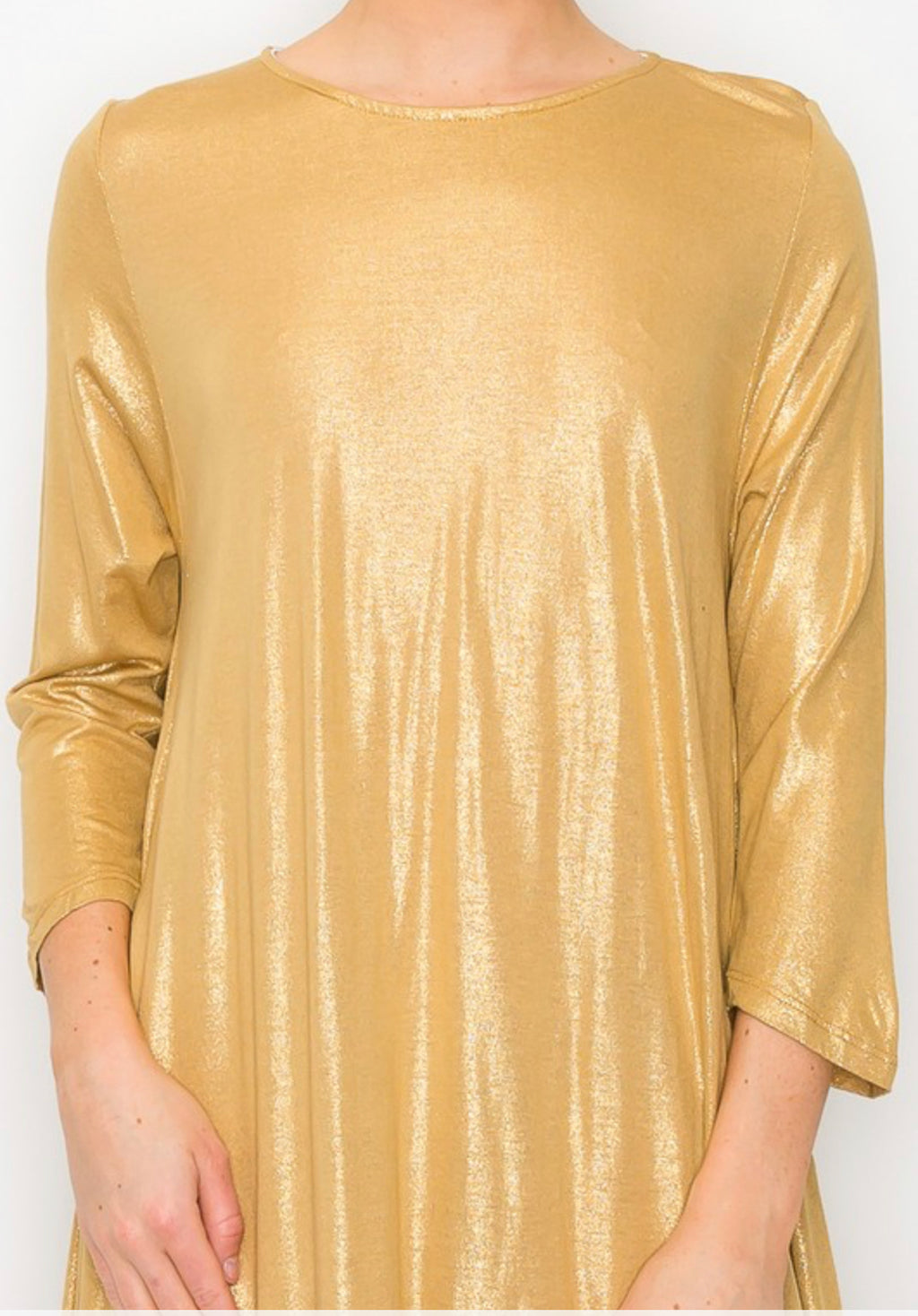Gold Vanessa Dress *Final Sale*