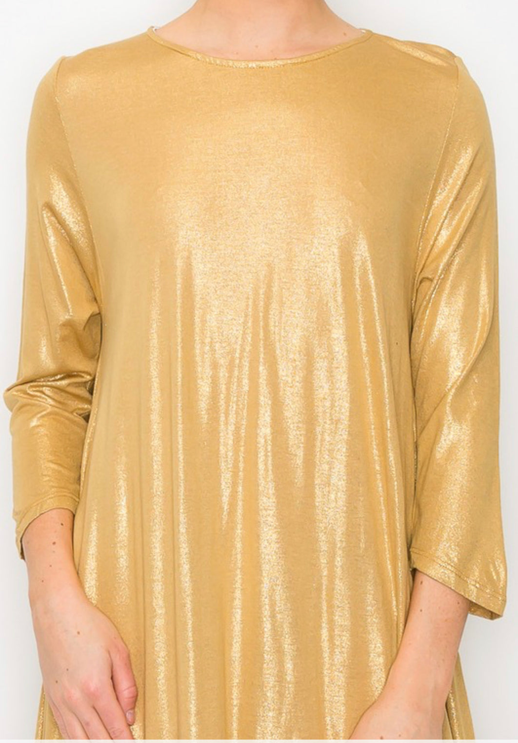 Gold Vanessa Dress *Final Sale*