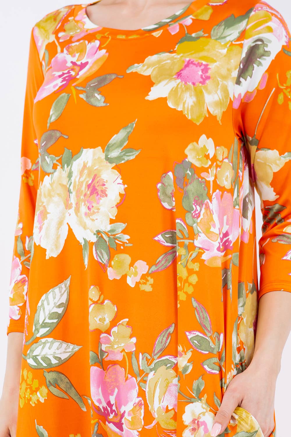 Ana Orange Floral