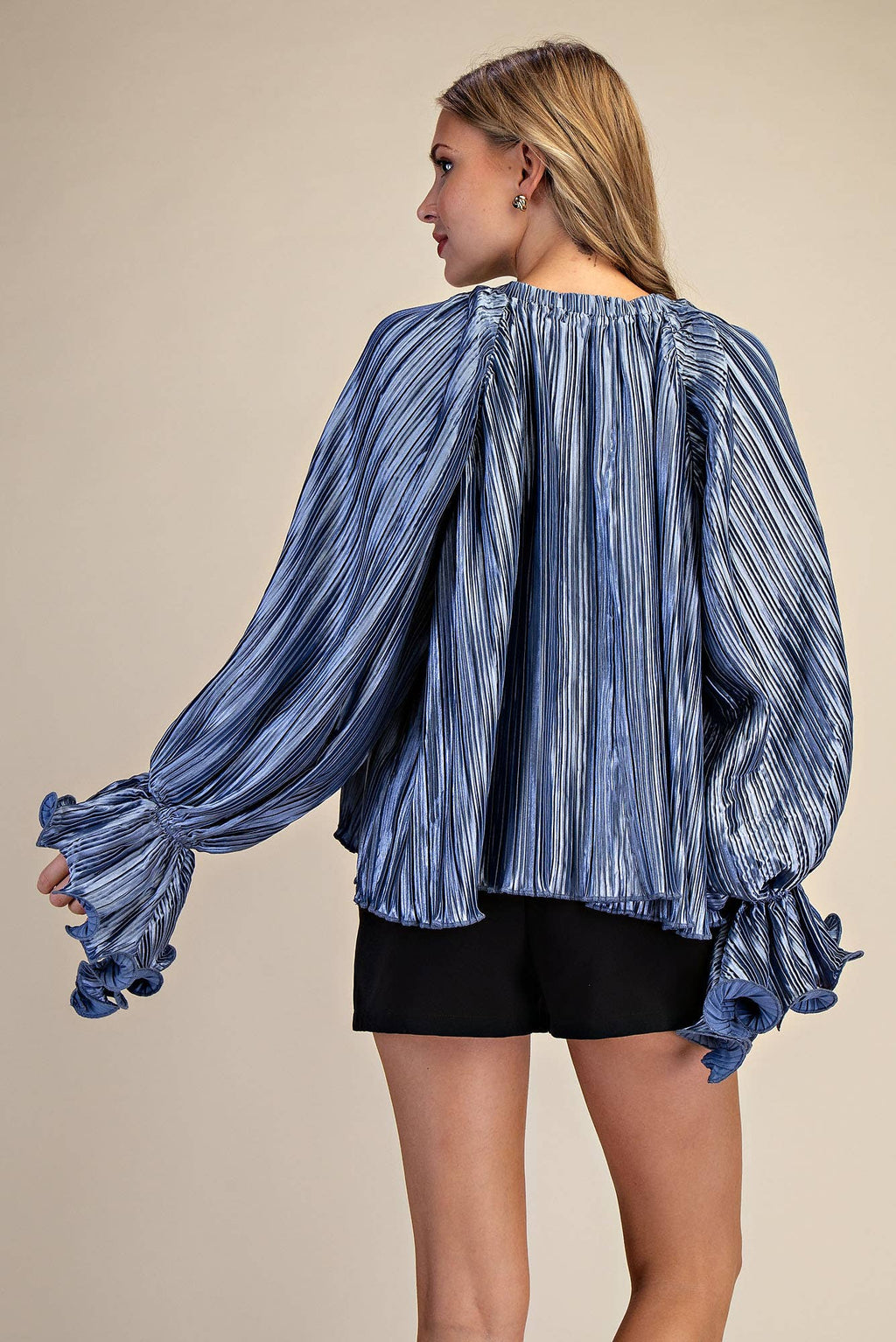 Pleated Full Ruffles Top
