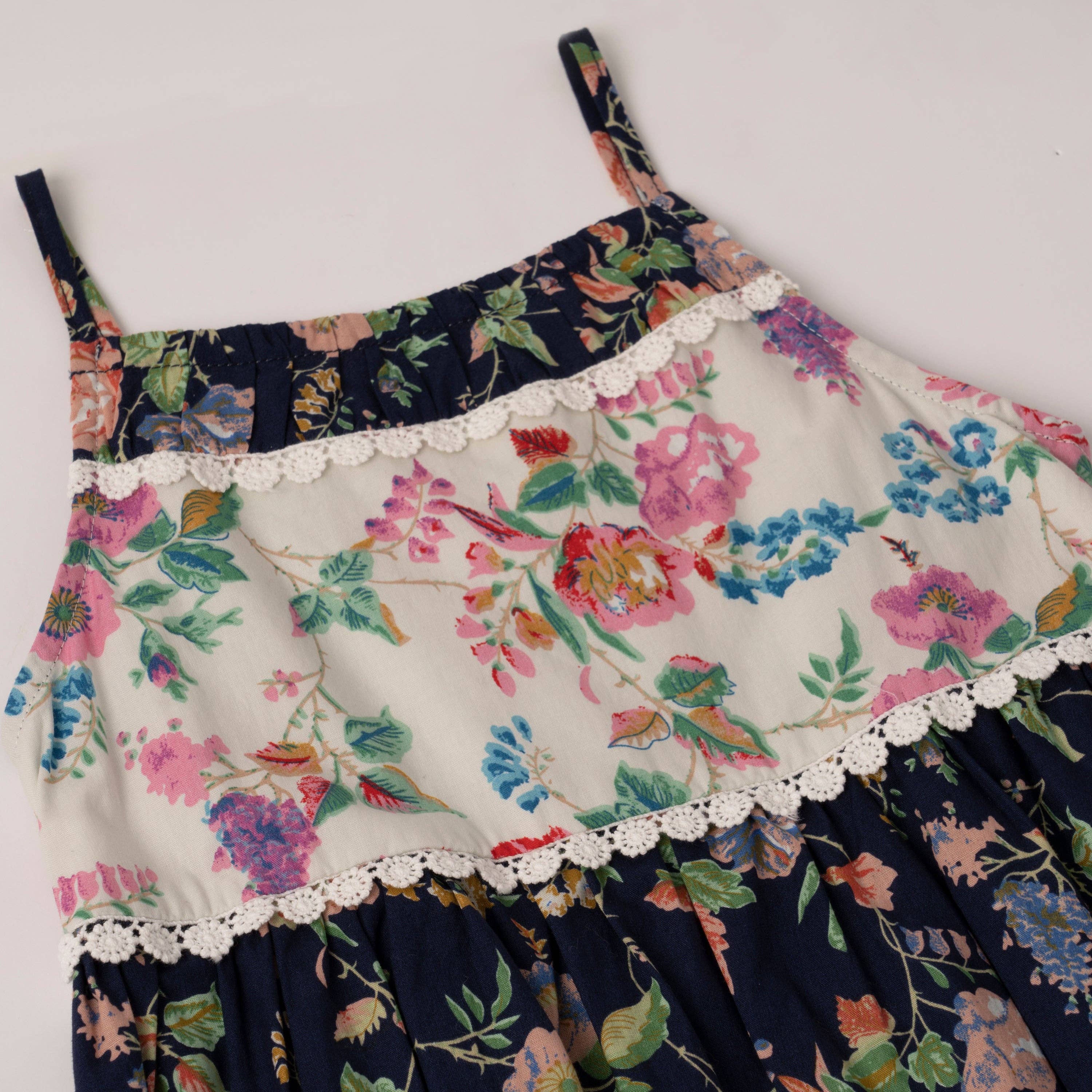 Mixed Floral Babydoll Dress