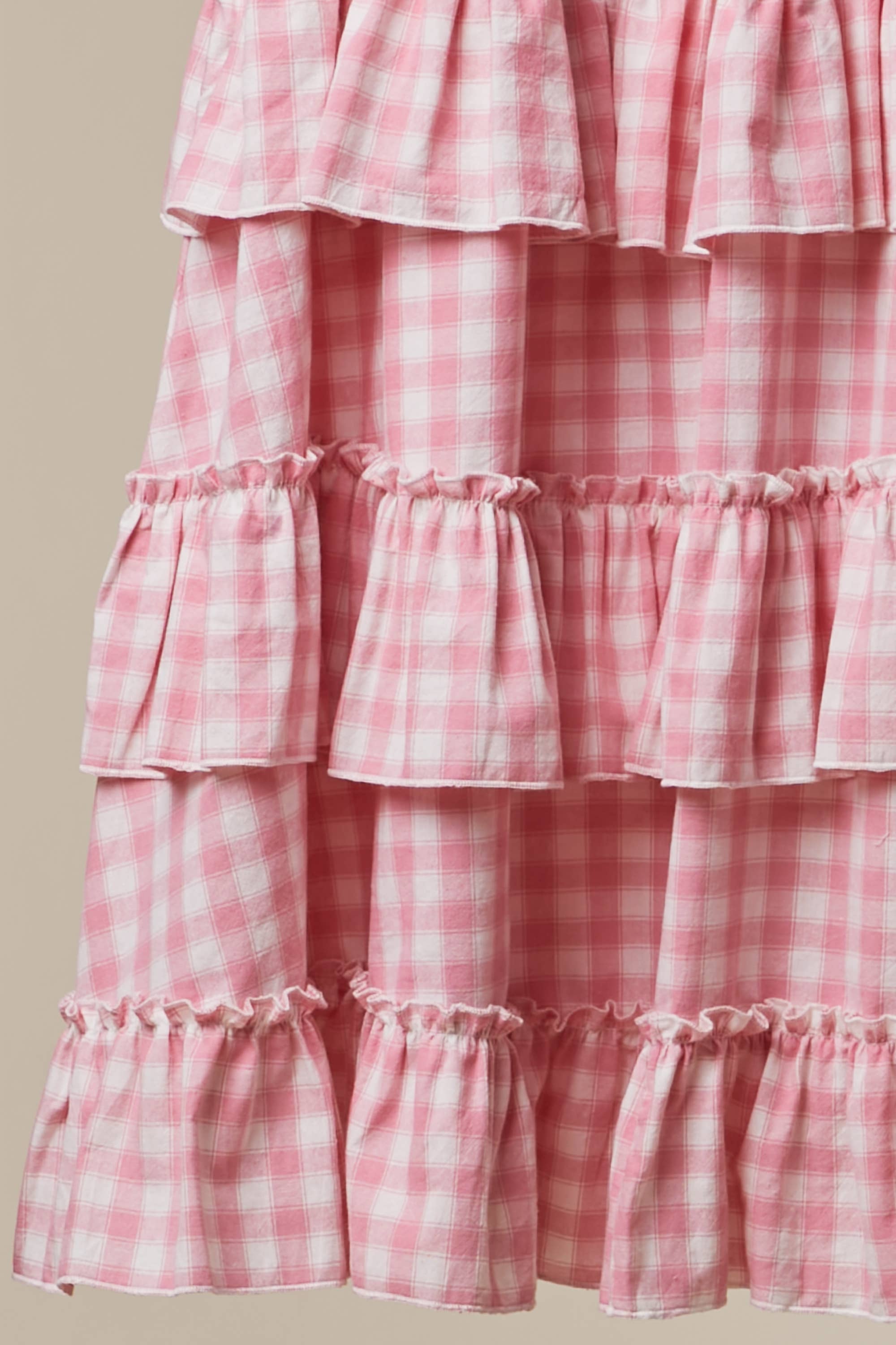 Ivory Tiered Ruffle Skirt