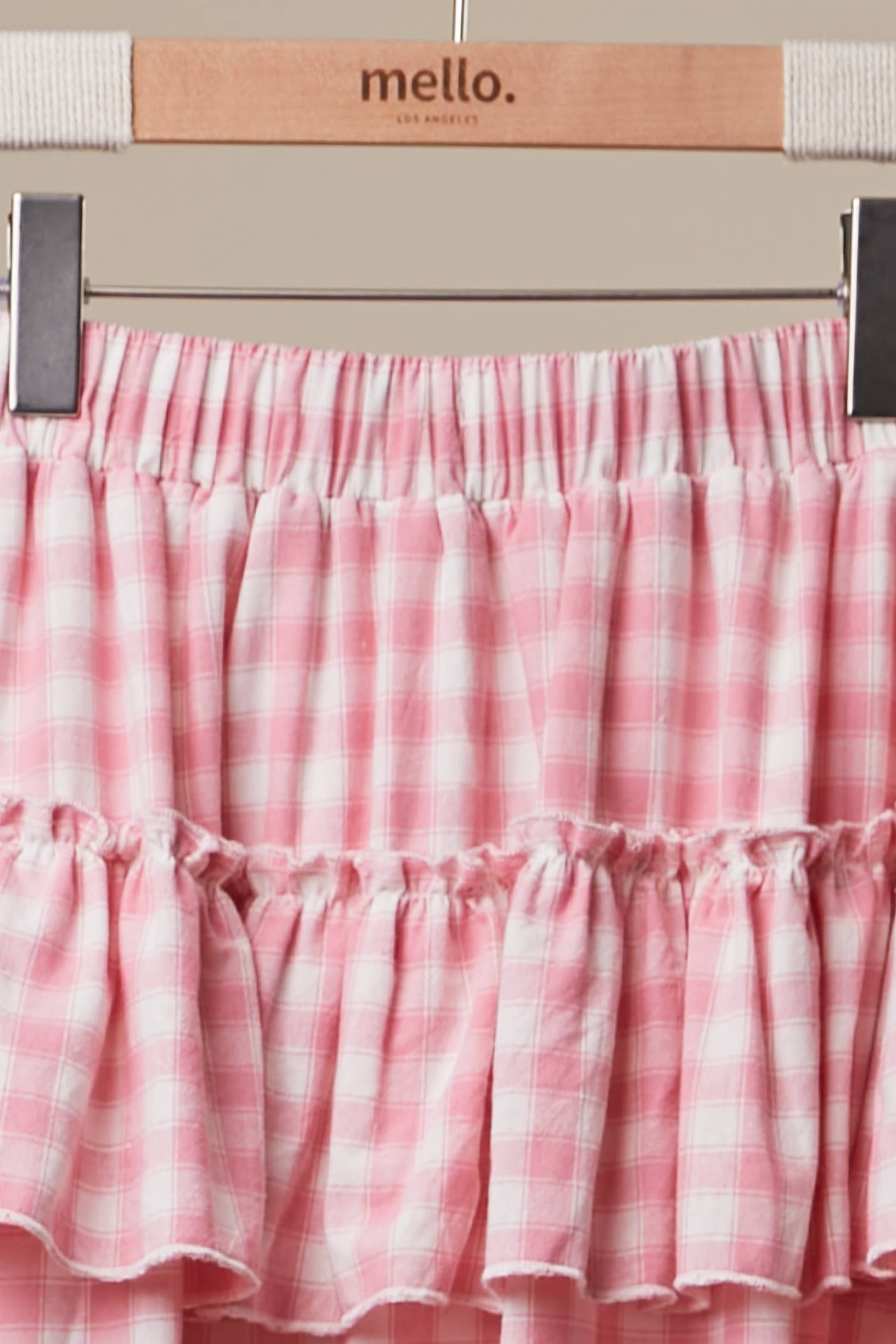 Ivory Tiered Ruffle Skirt