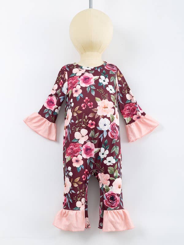 Crimson Rose Baby Romper *Final Sale*
