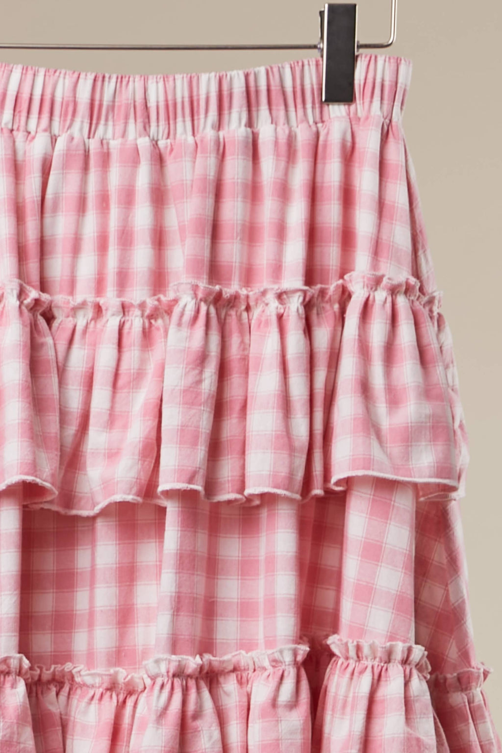 Ivory Tiered Ruffle Skirt