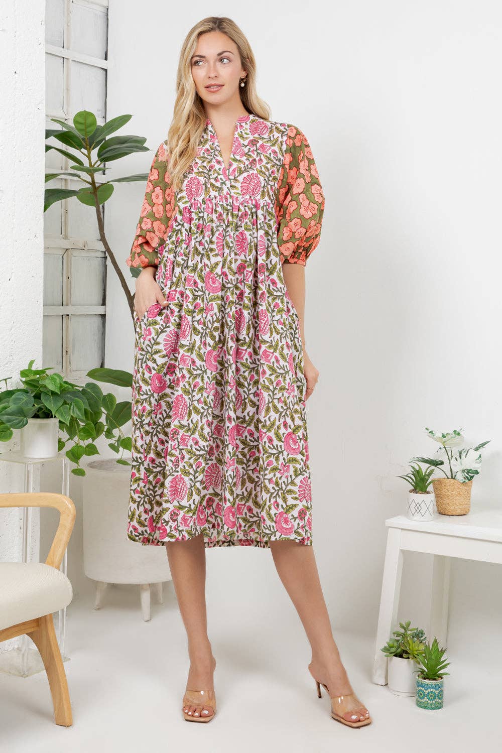 Hand Block Print Boho Dress