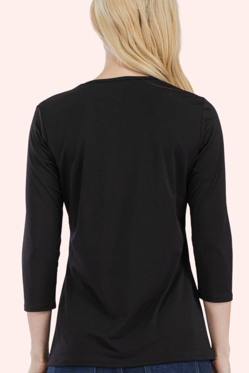 CLASSIC 3/4 SLEEVE CREW NECK Layering Top