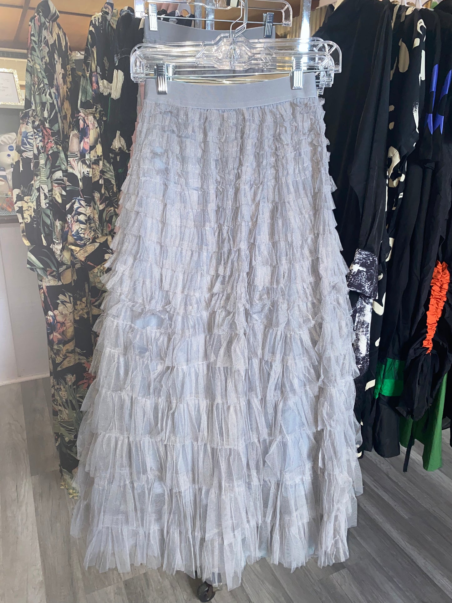 Ruffled Tulle Skirt