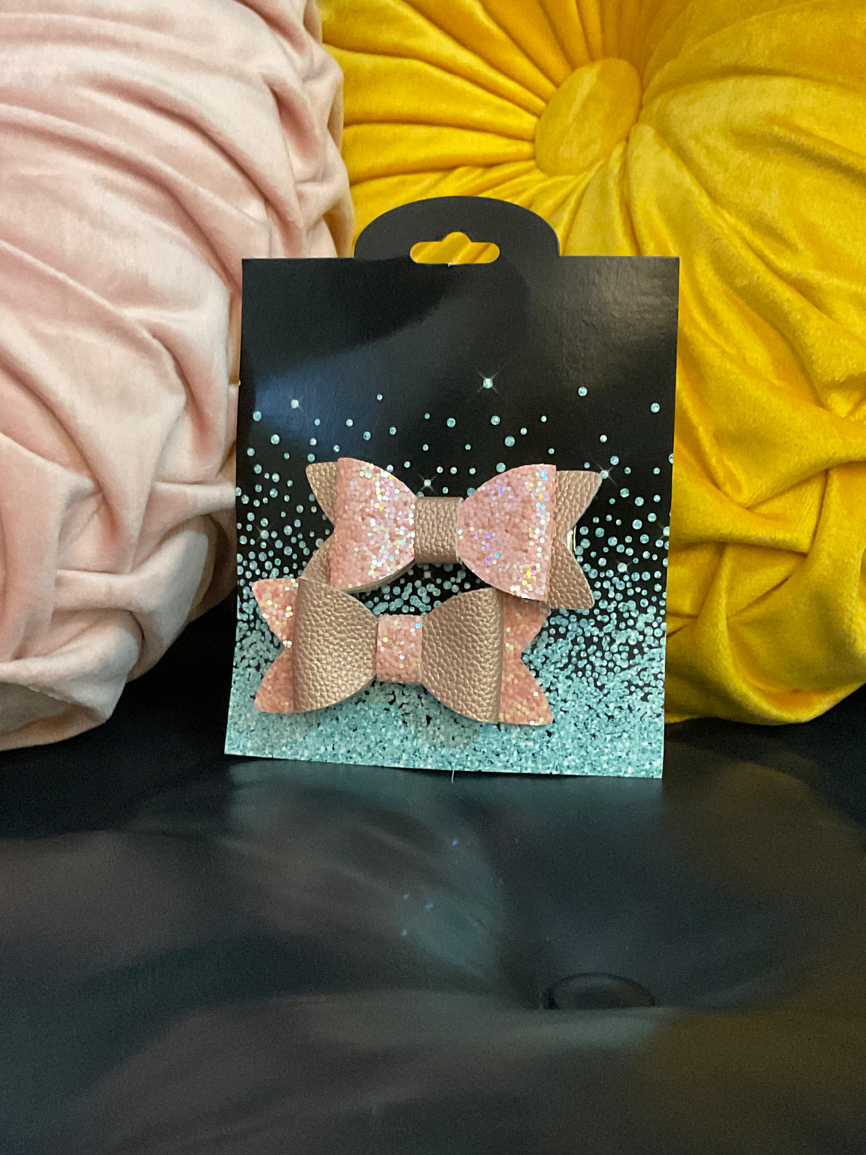 Little Girls Hair Bow Set