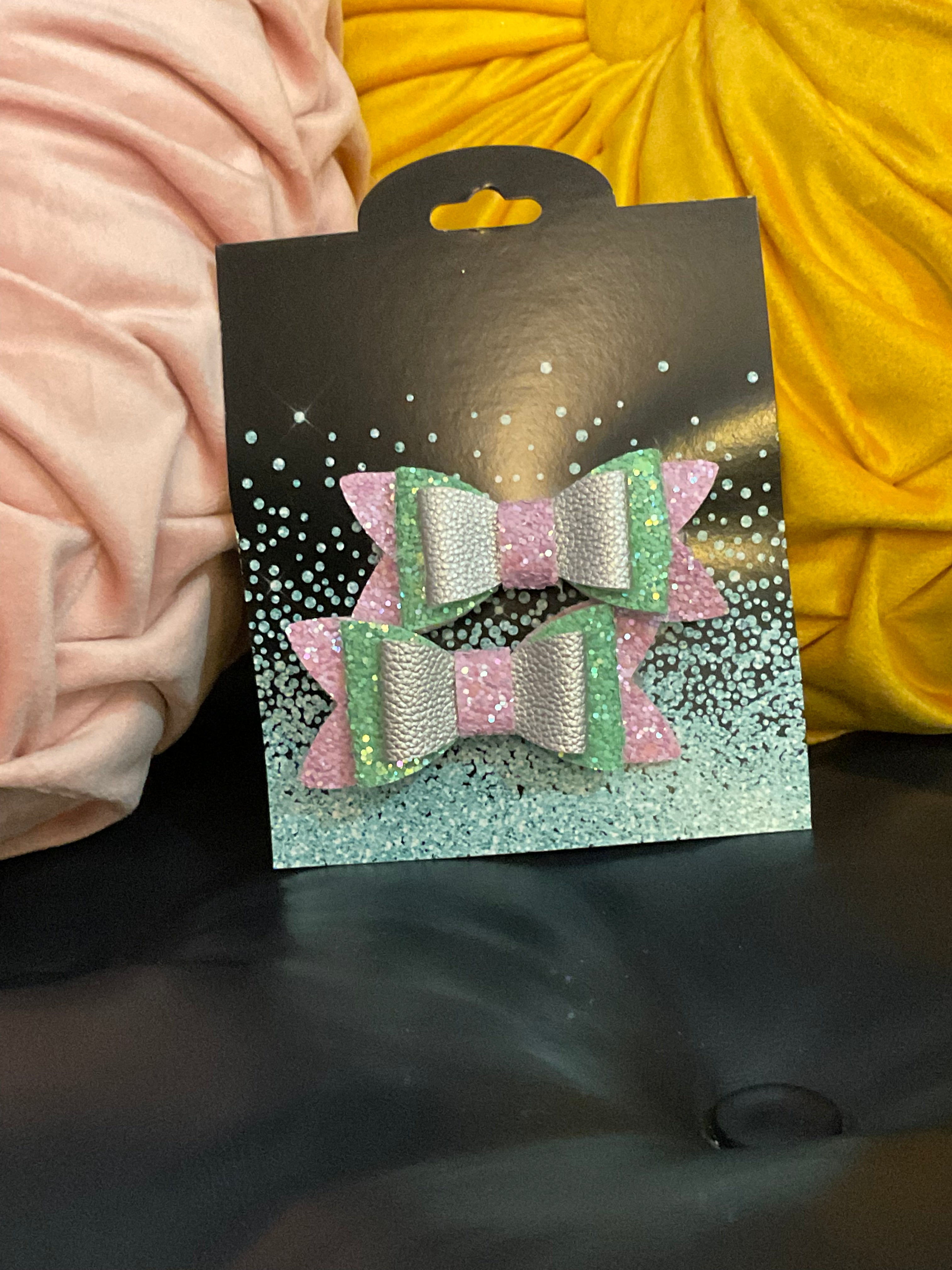 Little Girls Hair Bow Set