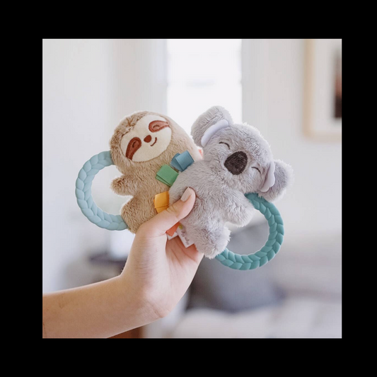 Ritzy Rattle Pal Plush Rattle Pal With Teether