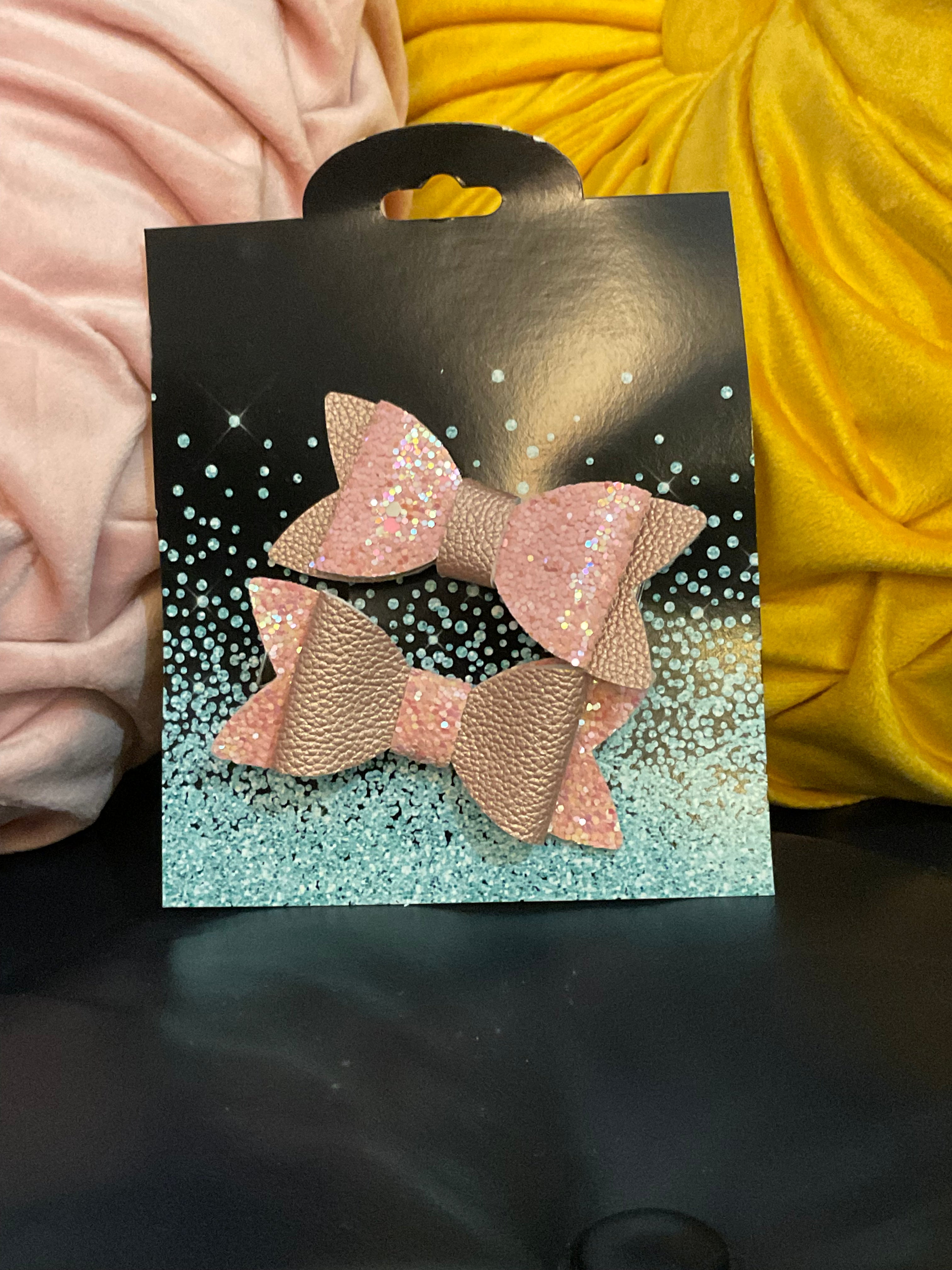 Little Girls Hair Bow Set
