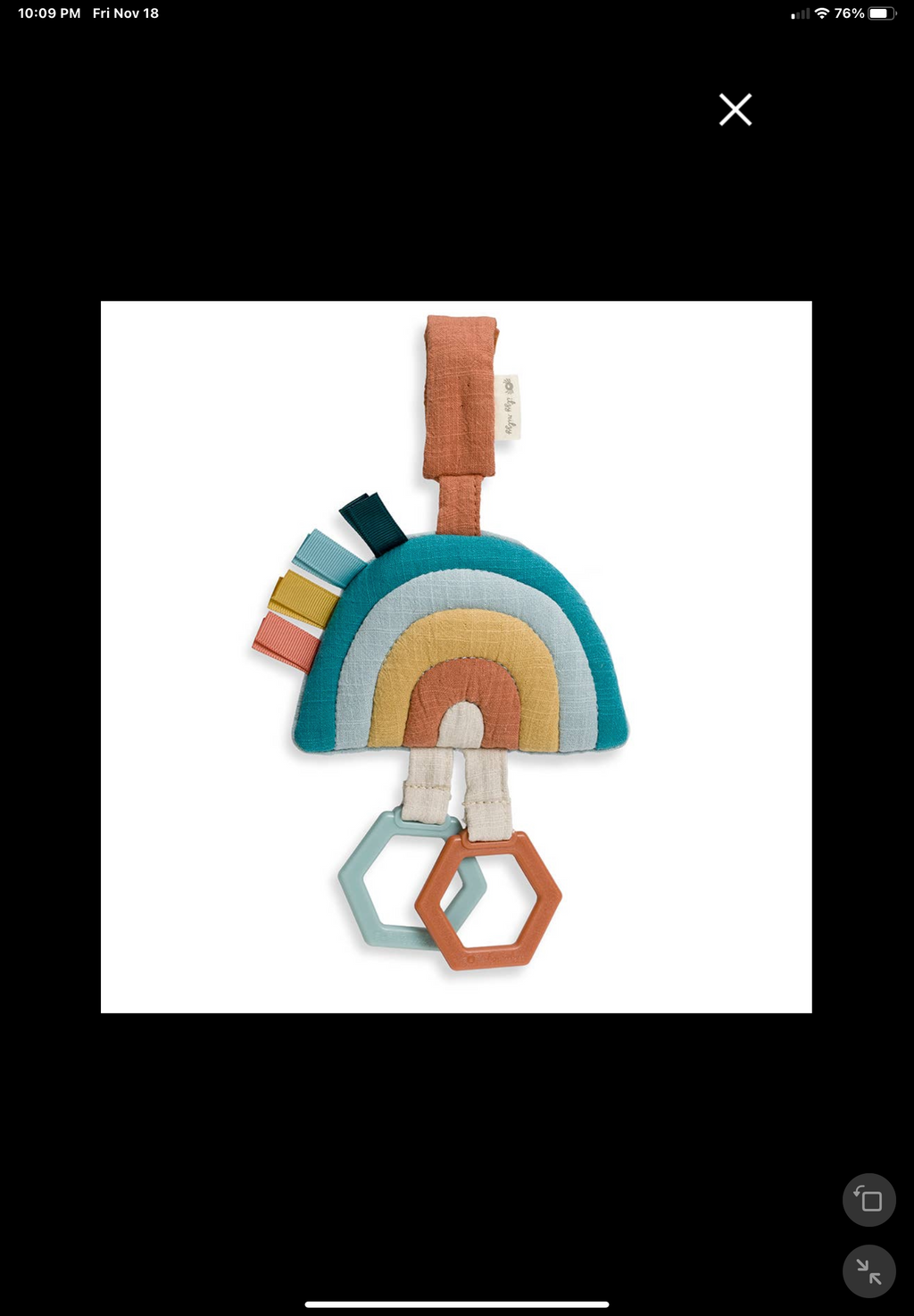 Bitzy Bespoke Ritzy Jingle Attachable Travel Toy